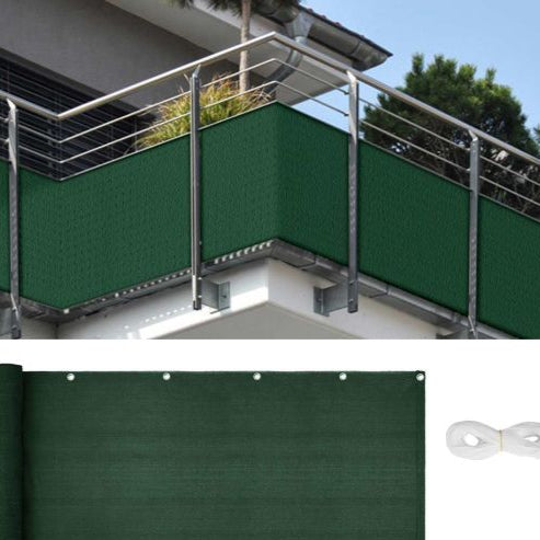 Δίχτυ Μπαλκονιού 160gr/m² Πρασινο 1.50x6m Με Κρίκους