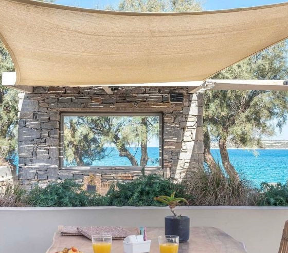 Πανί Σκίασης Ορθογώνιο Ε220 180gr/m² Εκρού 3x4m Με Κρίκους